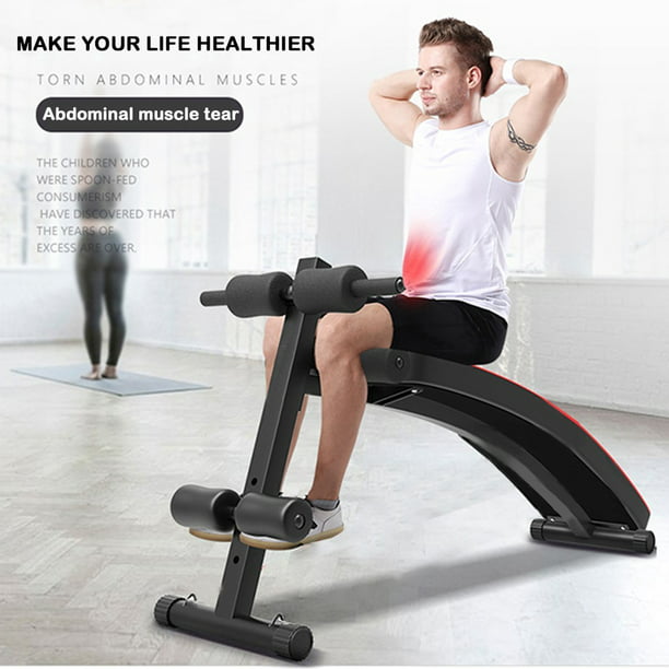 Details about   Foldable Decline Sit Up Bench Crunch Board Fitness Gym Exercise Sport Black
